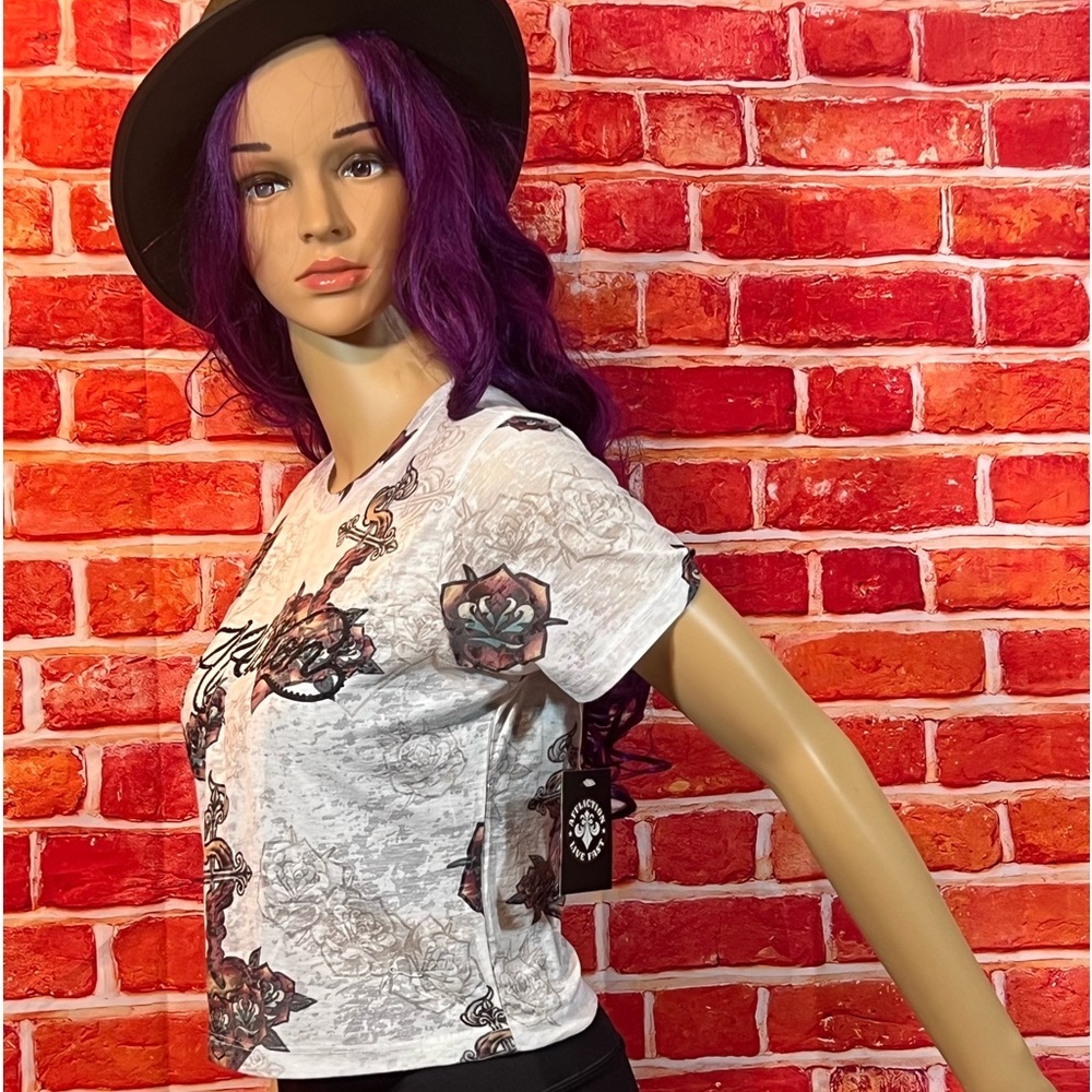 Affliction Women’s T-Shirt - Picture 4 of 13